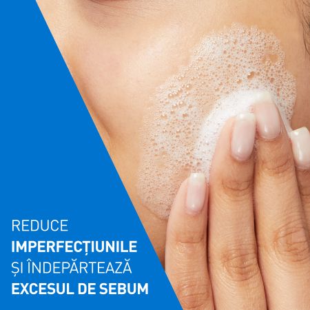 Gel de curatare spumant anti-imperfectiuni pentru ten cu tendinta acenica, 473 ml, Cerave 650860