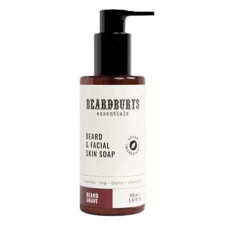 Sapun pentru barba si fata, 150 ml, Beardburys Essentials