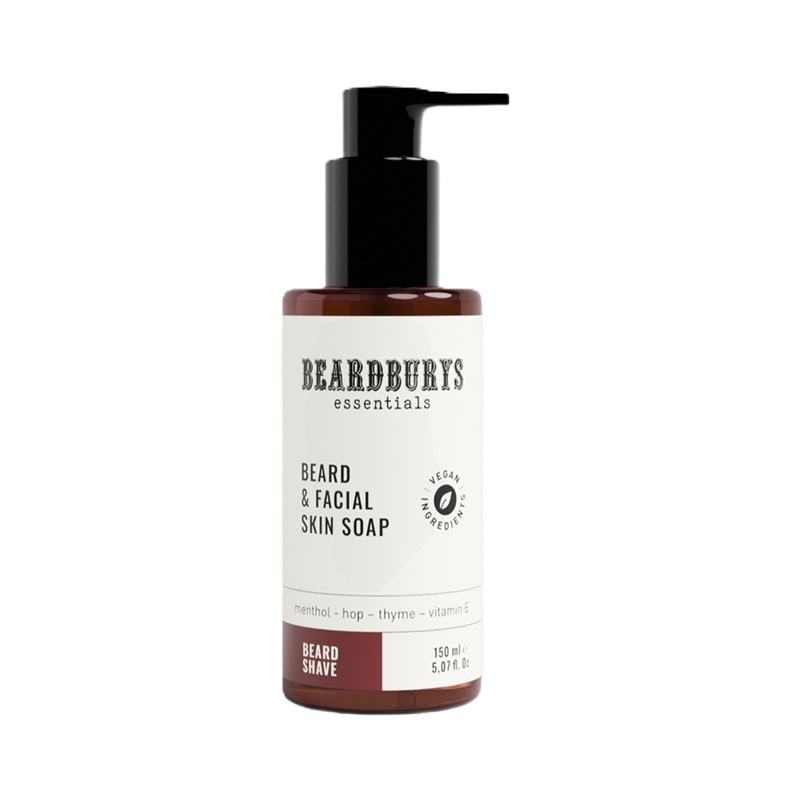 Sapun pentru barba si fata, 150 ml, Beardburys Essentials