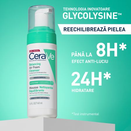Spuma de curatare reechilibranta pentru ten normal si mixt, 148 ml, Cerave 650878