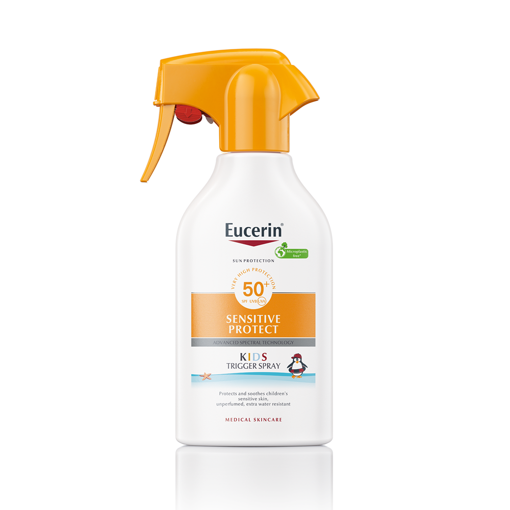 Spray de corp pentru copii cu  SPF50+ Sensitive Protect, 250 ml, Eucerin