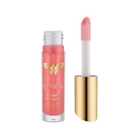 Luciu pentru buze cu sclipici 020 Brave and powerful Wonder Woman, 3.4 ml, Catrice 650921