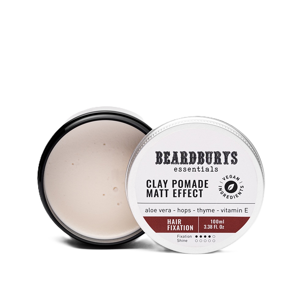 Pomada pentru par cu efect mat si cu fixare puternica, 100 ml, Beardburys Essentials