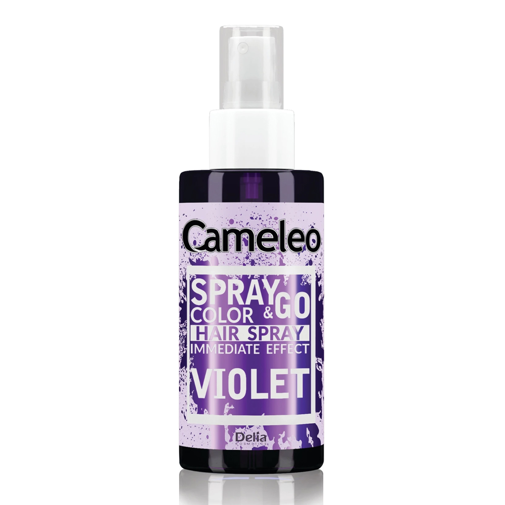 Spray colorant pentru par nuanta Violet Spray&go, 150 ml, Delia Cosmetics