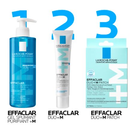 Plasturi anti-eruptii cutanate invizibili si ultra subtiri Effaclar Duo +M Patch, 22 bucati, La Roche-Posay 655950