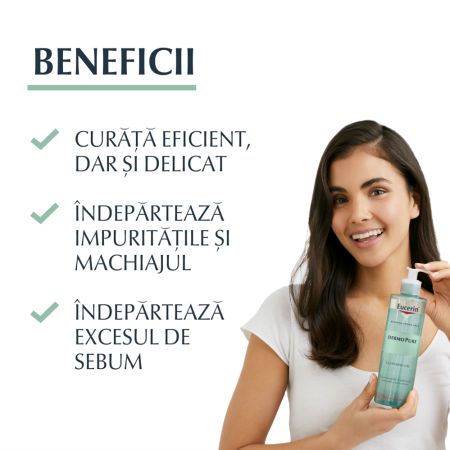 Gel de curatare Dermo Pure, 400 ml, Eucerin 650936