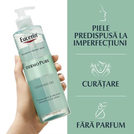 Gel de curatare Dermo Pure, 400 ml, Eucerin 650935