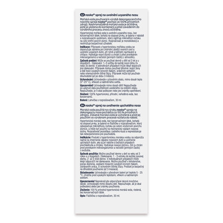 Spray pentru decongestionarea nazala, 30 ml, Nosko 708877