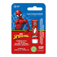 Balsam de buze cu protectie solara SPF 15 si aroma de vanilie Spiderman, 5 ml, Naturaverde