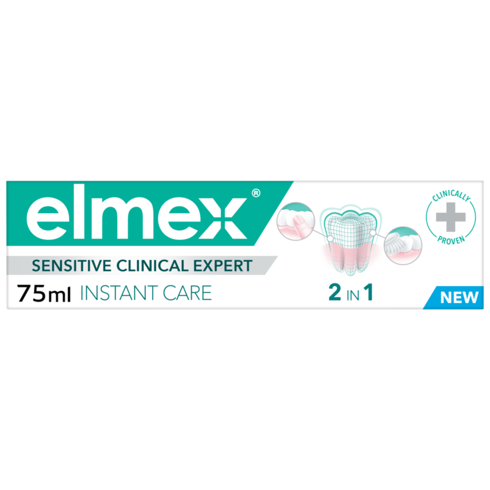 Pasta de dinti Sensitive Clinical Expert Instant Care, 75 ml, Elmex