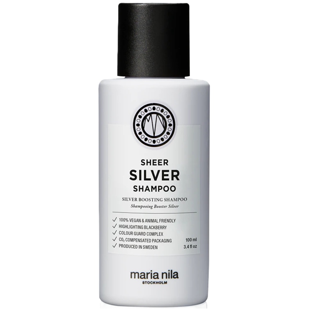 Sampon pentru par blond Sheer Silver, 100 ml, Maria Nila