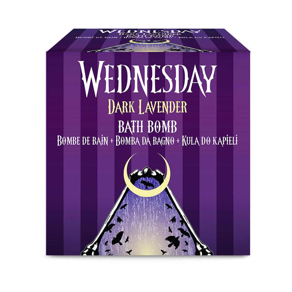 Bila efervescenta pentru baie Dark Lavender Wednesday, 165 g, Edg