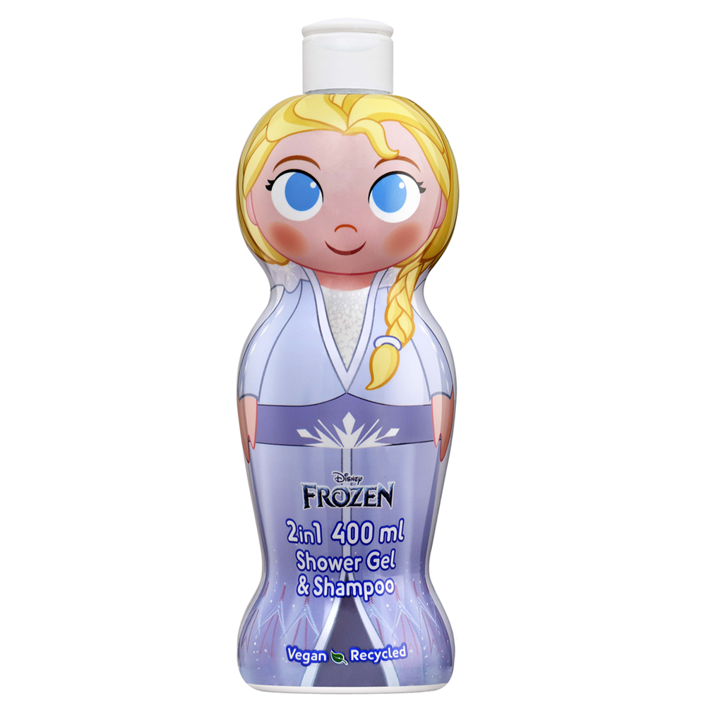 Gel de dus si sampon 2 in 1 Frozen Elsa, 400 ml, Air Val