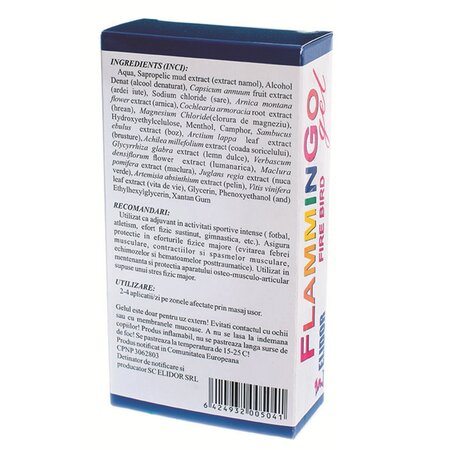 Gel relaxant muscular cu extracte din plante Flamingo, 175 ml, Elidor 706720