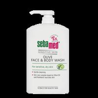 Gel de dus cu ulei de masline pentru fata si corp Sensitive Skin, 1000 ml, Sebamed