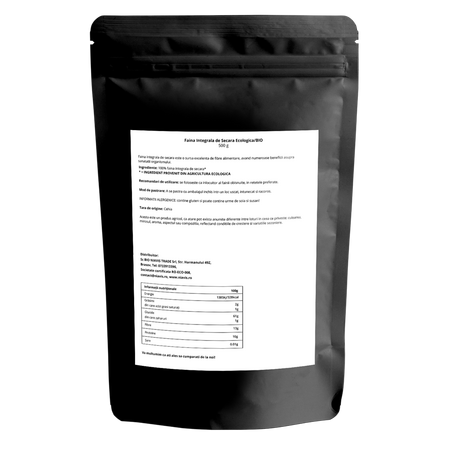 Faina integrala de secara ecologica, 500 g, Niavis 651658