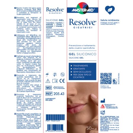 Gel pentru prevenirea si tratamentul cicatricilor Resolve, 50 ml, Pietrasanta Pharma 651597
