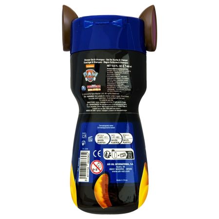 Gel de dus si sampon 2 in 1 figurina 2D Paw Patrol Chase, 400 ml, Air Val 651604