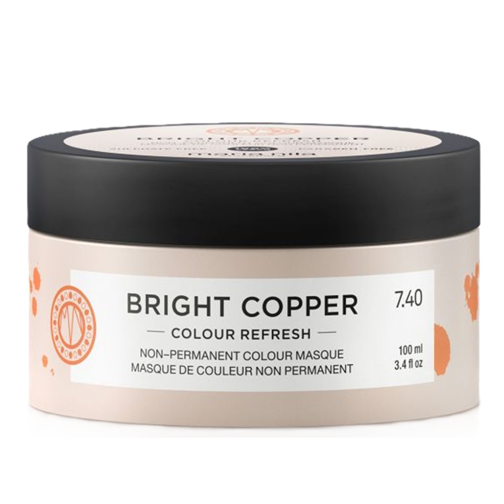 Masca de par nuantatoare Bright Copper Colour Refresh, 100 ml, Maria Nila