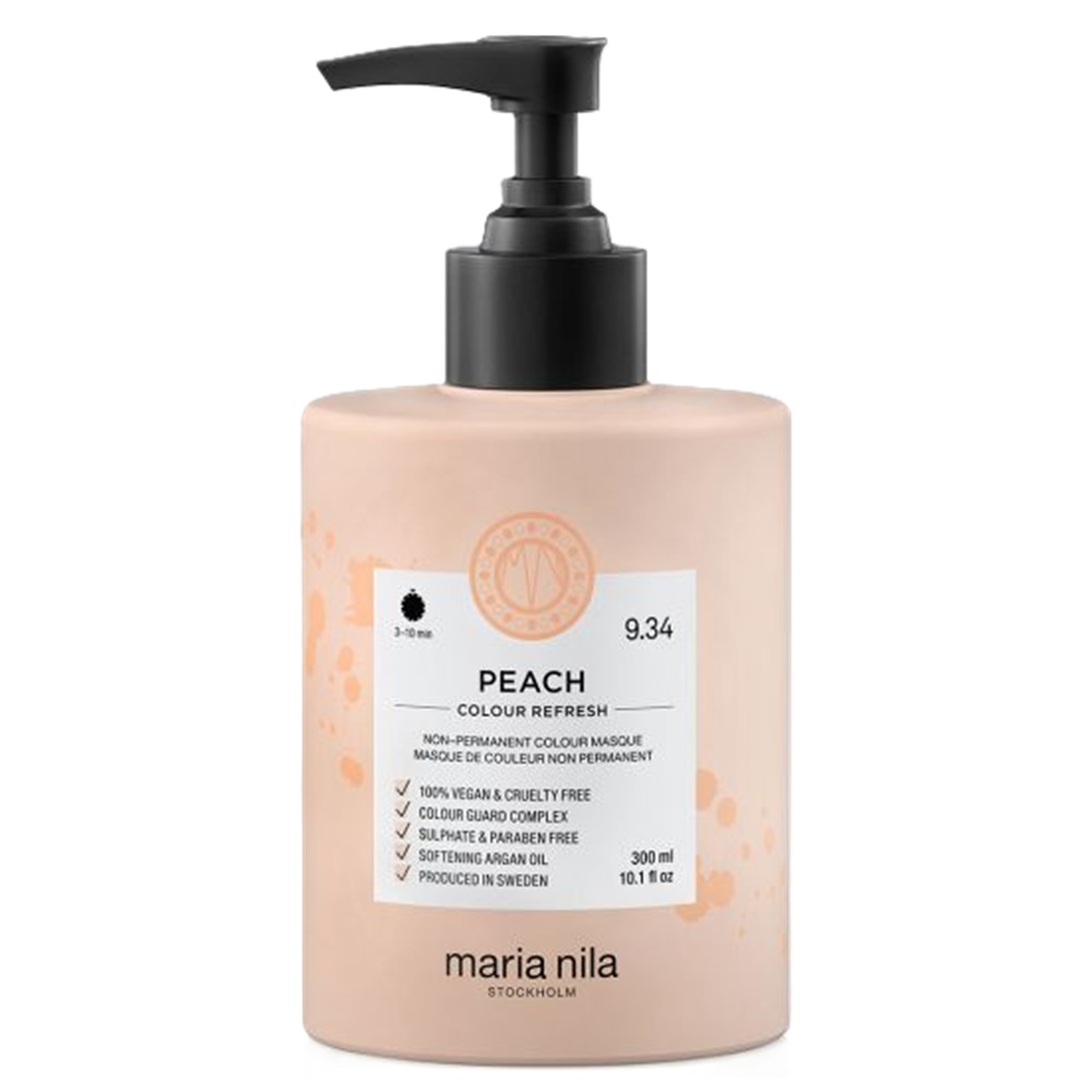 Masca de par nuantatoare Peach Colour Refresh, 300 ml, Maria Nila