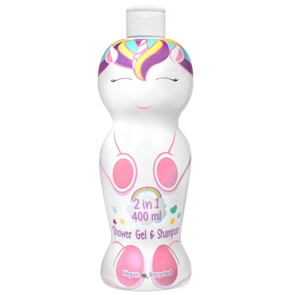 Gel de dus si sampon 2 in 1 figurina 1D Eau My Unicorn, 400 ml, Air Val