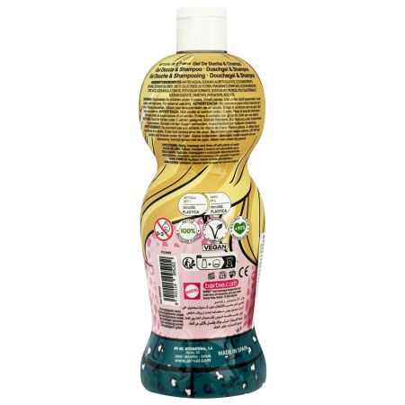 Gel de dus si sampon 2 in 1 figurina 1D Barbie, 400 ml, Air Val 651627