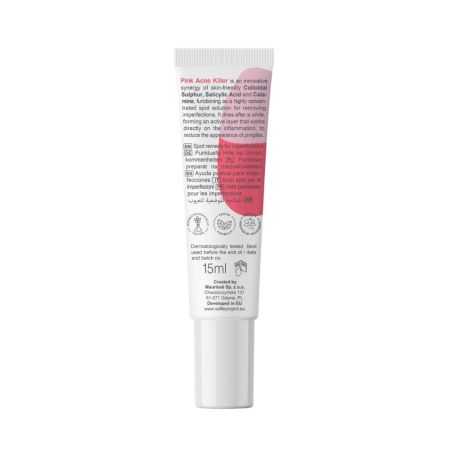 Tratament pentru inperfectiuni Pink Acne Killer, 15 ml, Selfie Project 651629