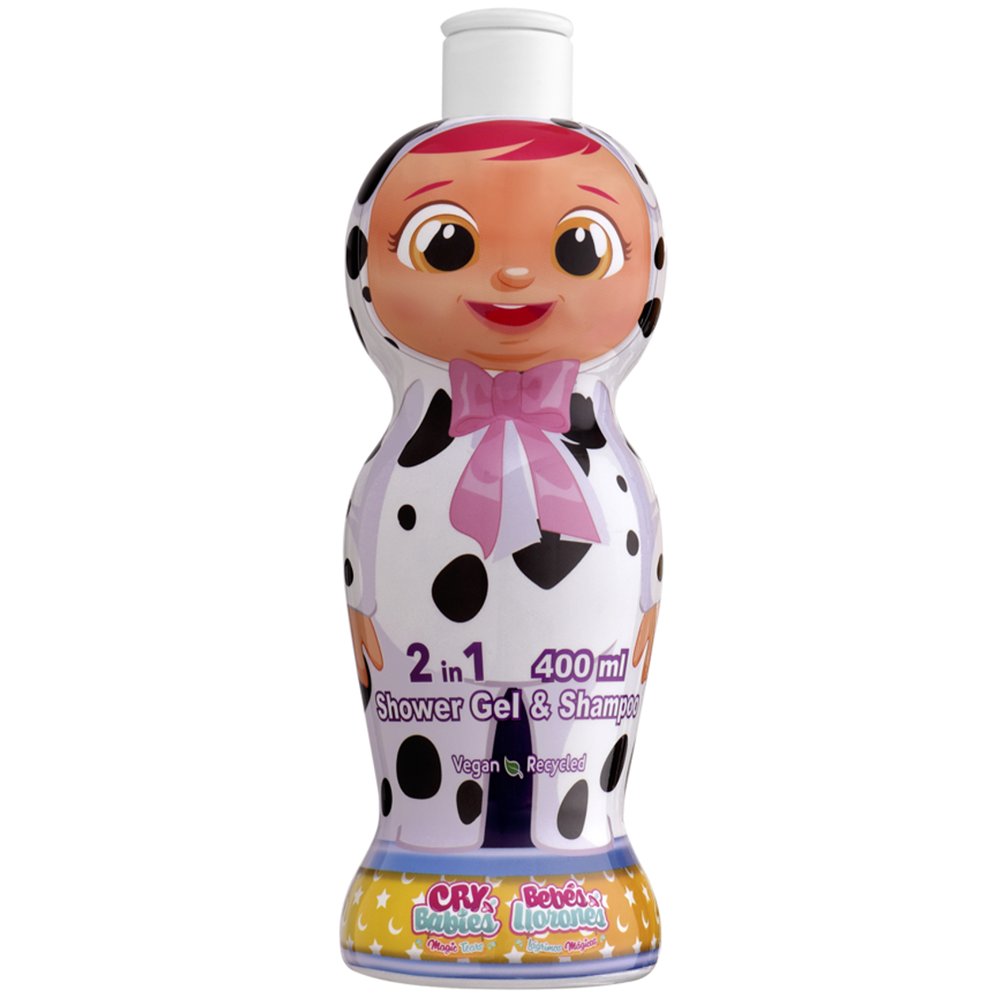 Gel de dus si sampon 2 in 1 figurina 1D Cry Babies, 400 ml, Air Val