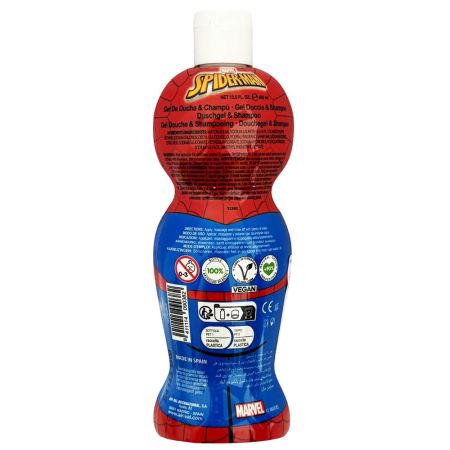 Gel de dus si sampon 2 in 1 figurina 1D Spiderman, 400 ml, Air Val 651643