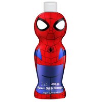 Gel de dus si sampon 2 in 1 figurina 1D Spiderman, 400 ml, Air Val