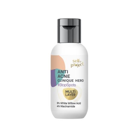 Tratament activ pentru imperfectiuni Anti Acne Clinique Hero, 30 ml, Selfie Project