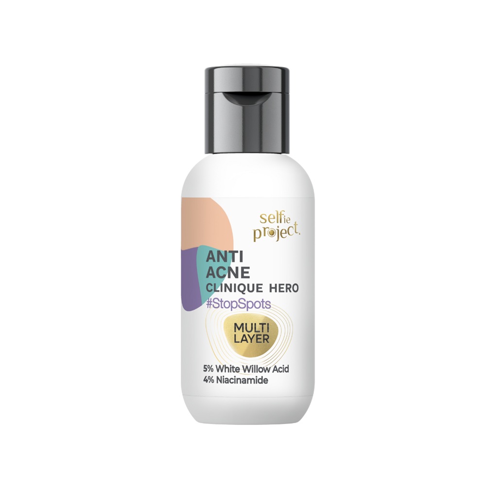 Tratament activ pentru imperfectiuni Anti Acne Clinique Hero, 30 ml, Selfie Project