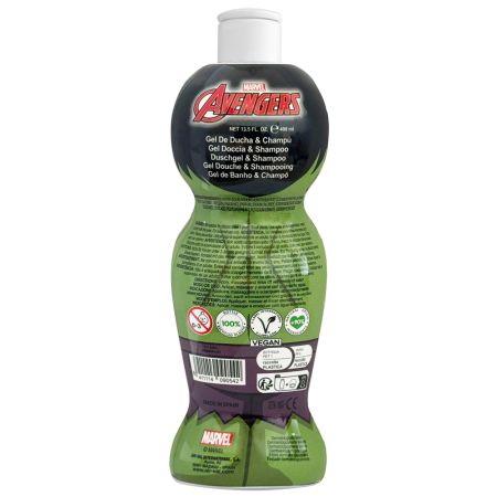 Gel de dus si sampon 2 in 1 figurina 1D Hulk, 400 ml, Air Val 651653