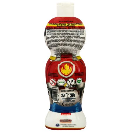 Gel de dus si sampon 2 in 1 figurina 1D Paw Patrol Marshall, 400 ml, Air Val 651669