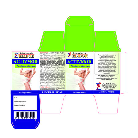 Activmod, 50 comprimate, Elidor 706534