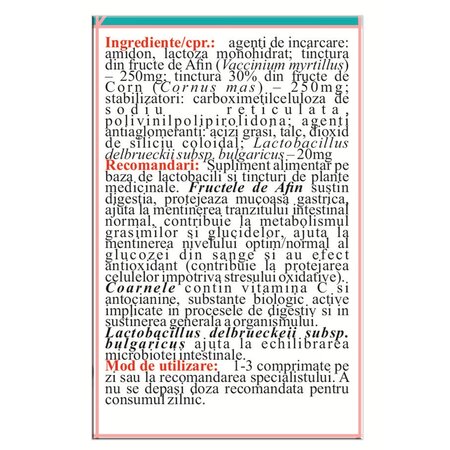 Prebiotic Biodigest, 40 comprimate, Elidor 706696