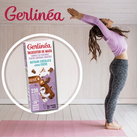 Batoane de ciocolata cu cocos, 62g, Gerlinea 619684