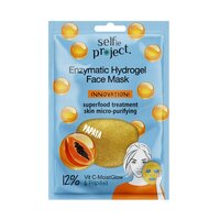 Masca faciala enzimatica cu papaya Enzymatic Hydrogel Face Mask, 1 bucata, Selfie Project