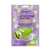 Masca faciala hranitoare cu avocado Nourishing Hydrogel Face Mask, 1 bucata, Selfie Project