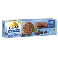 Biscuiti fara zahar cu pepite de ciocolata, 130 g, Gerble