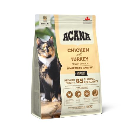 Hrana uscata pentru pisici adulte Cat Homestead Harvest, 1.8 Kg, Acana 651846
