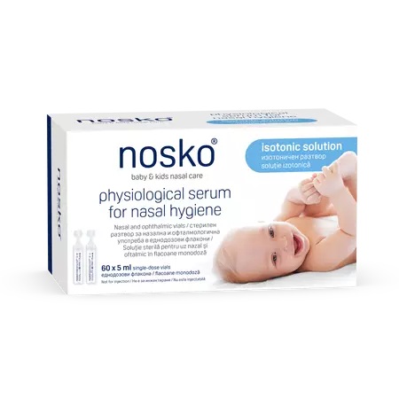 Ser fiziologic, 60 x 5 ml, Nosko