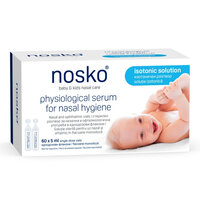 Solutie sterila pentru uz nazal si oftalmic, 60 monodoze x 5 ml, Nosko