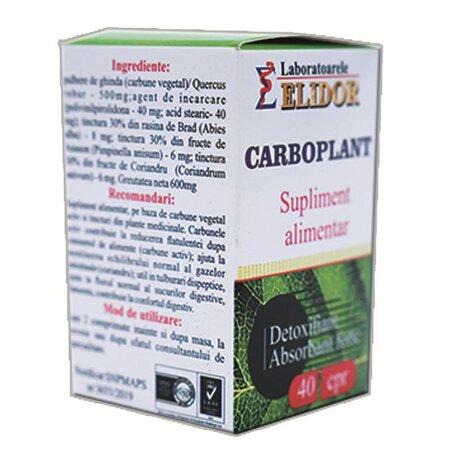 Carboplant, 40 comprimate, Elidor 706653