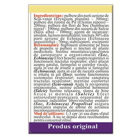 Influrex Plus, 40 comprimate, Elidor 706669