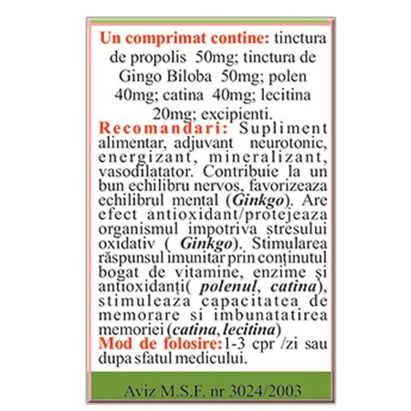 Neuroforte, 40 comprimate, Elidor 706594