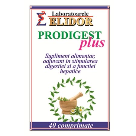 Prodigest Plus, 40 comprimate, Elidor 706606