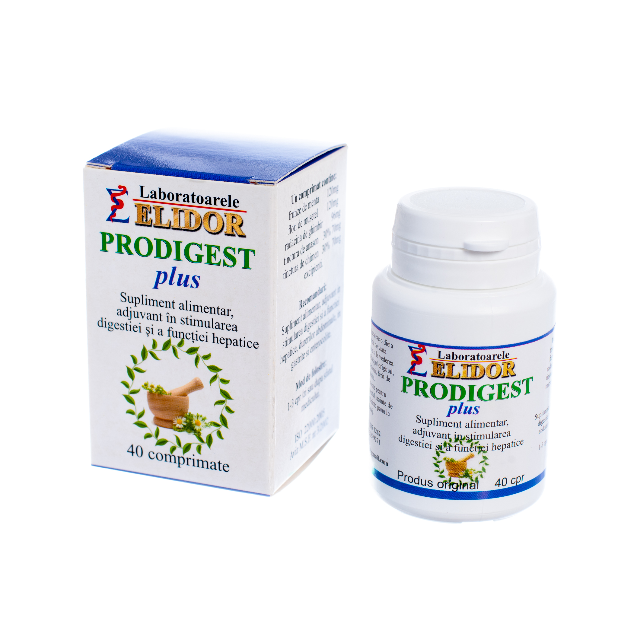 Prodigest Plus, 40 comprimate, Elidor 6424932001760