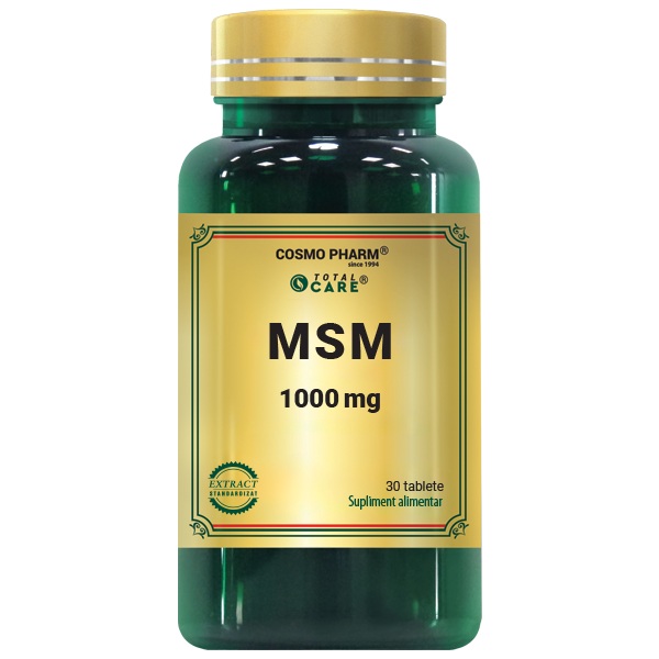 MSM, 1000 mg, 30 tablete, Cosmopharm