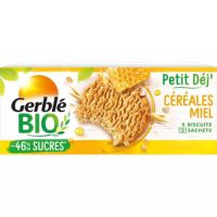 Biscuiti bio cu miere si cereale, 132 g, Gerble 3175681272934